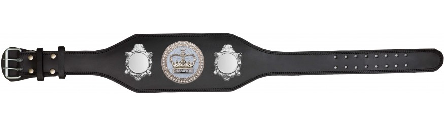 TITLE BELT - BUD003/S/WHTGEM - AVAILABLE IN 4 COLOURS
